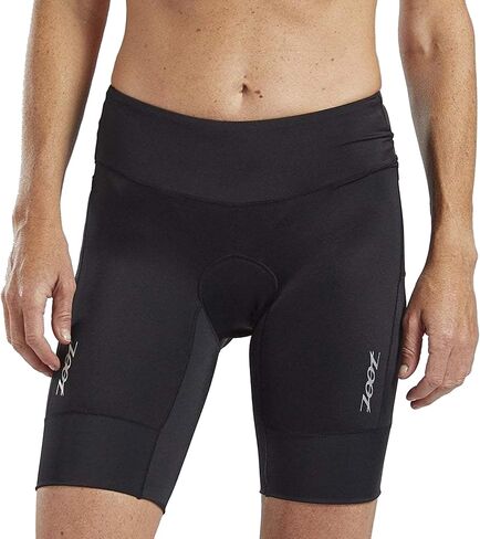 Zoot Women’s Core 8-Inch Tri Shorts, Quick Dry Performance Triathlon Short with Cycling Chamois Pad, Pockets & UPF 50+ Fabric in Kuwait