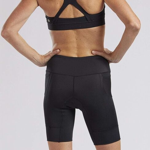 Zoot Women’s Core 8-Inch Tri Shorts, Quick Dry Performance Triathlon Short with Cycling Chamois Pad, Pockets & UPF 50+ Fabric in Kuwait