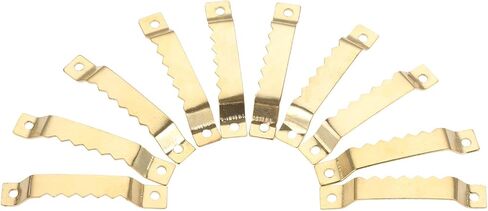 DOPHEE 50PCS شماعات صور Sawtooth ، إطار صور غير مرئي معلقة مع تعليقات معلقة على لوحات معلقة على لوحة العمل الفنية الزخرفة المنزل ، 2.05 "x0.32" ، البرونز in Saudi Arabia