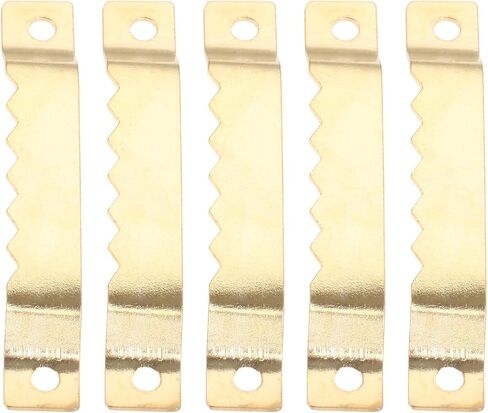 DOPHEE 50PCS شماعات صور Sawtooth ، إطار صور غير مرئي معلقة مع تعليقات معلقة على لوحات معلقة على لوحة العمل الفنية الزخرفة المنزل ، 2.05 "x0.32" ، البرونز in Saudi Arabia