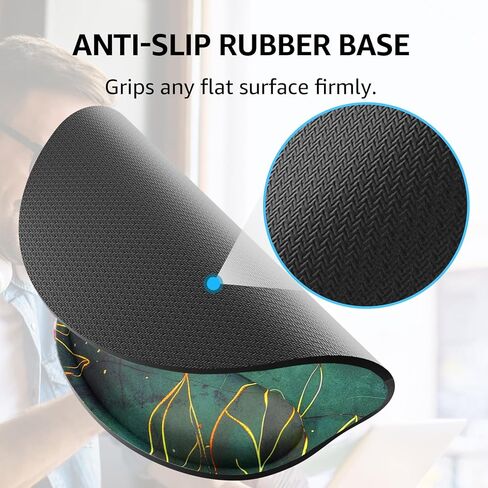 KTRIO Memory Foam Keyboard Wrist Rest - Ergonomic Wrist Rest for Computer Keyboard for Typing Pain Relief - Foldable in Kuwait