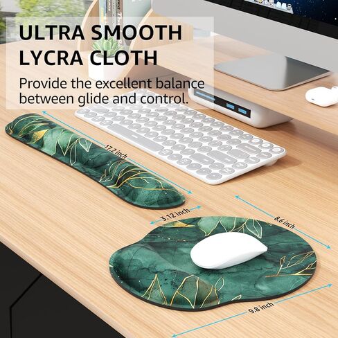 KTRIO Memory Foam Keyboard Wrist Rest - Ergonomic Wrist Rest for Computer Keyboard for Typing Pain Relief - Foldable in Kuwait