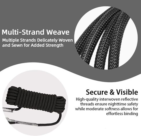 حبل تسلق ثابت 8 مم - حبل تسلق ثقيل لتسلق الصخور ، ومعدات تسلق الأشجار ، وحبل الأشجار ، وحبل التخييم ، وقوة عالية الشد - 10 أمتار (32 قدمًا) ، 20 مترًا (64 قدمًا) ، 30 مترًا (96 قدمًا) - برتقالي in Kuwait