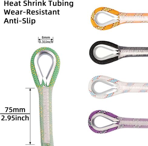 Static Climbing Rope - Heavy Duty Climbing Rope for Rock Climbing, Tree Climbing Gear, Arborist Rope, and Camping Rope - 10m (32ft), 20m (64ft), 30m (96ft) in Kuwait