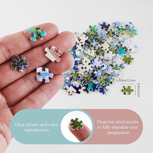 Small Jigsaw Puzzles for Adults Moraine Lake Mini Puzzles 150 Pieces Small Puzzles Micro Tiny Piece Challenging Difficult Travel Puzzle Games Toys Gifts 6 x 4 inch 3 Packs in Saudi Arabia