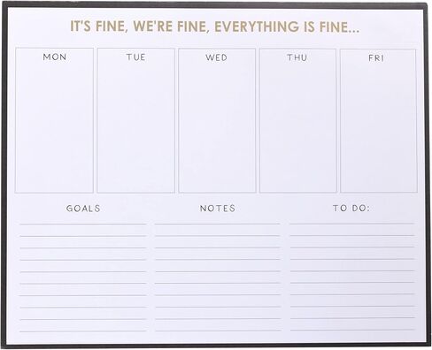 Graphique Weekly To Deskpad - إنه تصميم جيد - 9.75 "× 8" ، 80 ورقة ، صفحات ذات طابع تحت عنوان - مخطط لطلاب الجامعات ، المواعيد التجارية ، هدية رائعة in Kuwait