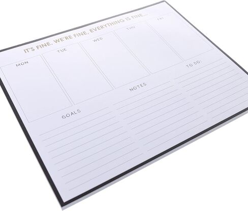 Graphique Weekly To Deskpad - إنه تصميم جيد - 9.75 "× 8" ، 80 ورقة ، صفحات ذات طابع تحت عنوان - مخطط لطلاب الجامعات ، المواعيد التجارية ، هدية رائعة in Kuwait