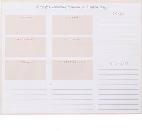 Graphique Weekly To Deskpad - إنه تصميم جيد - 9.75 "× 8" ، 80 ورقة ، صفحات ذات طابع تحت عنوان - مخطط لطلاب الجامعات ، المواعيد التجارية ، هدية رائعة in Kuwait