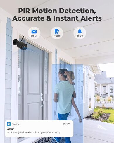 REOLINK Argus Eco Ultra، كاميرا شمسية لاسلكية خارجية، كاميرا أمان 4K، واي فاي مزدوج 5G/2.4 جيجا هرتز، طاقة إلى الأبد مع لوحة شمسية، أضواء كاشفة، اكتشاف الذكاء الاصطناعي، تخزين محلي، بدون رسوم شهرية، لا حاجة إلى محور in Kuwait