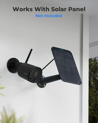 REOLINK Argus Eco Ultra، كاميرا شمسية لاسلكية خارجية، كاميرا أمان 4K، واي فاي مزدوج 5G/2.4 جيجا هرتز، طاقة إلى الأبد مع لوحة شمسية، أضواء كاشفة، اكتشاف الذكاء الاصطناعي، تخزين محلي، بدون رسوم شهرية، لا حاجة إلى محور in Kuwait