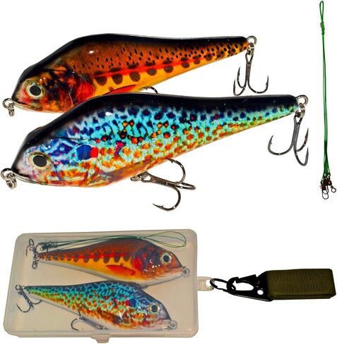 Fishing Lure Swimbait Crankbait Trout Bass Catfish Muskie Bait Fishing Accessories Fishhook Hunting in Kuwait