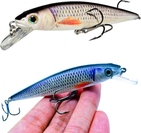 Fishing Lure Swimbait Crankbait Trout Bass Catfish Muskie Bait Fishing Accessories Fishhook Hunting in Kuwait