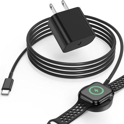 Cabepow for Apple Watch Charger USB C 5W Fast Magnetic iWatch Charging Cable 3FT with 20W USB C Wall Charger Block for Apple Watch Ultra 2/Ultra/SE/Series 10/Series 9/Series 8/7/6/5/4/3/2/1-Pink in Kuwait