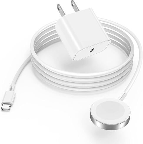 Cabepow for Apple Watch Charger USB C 5W Fast Magnetic iWatch Charging Cable 3FT with 20W USB C Wall Charger Block for Apple Watch Ultra 2/Ultra/SE/Series 10/Series 9/Series 8/7/6/5/4/3/2/1-Pink in Kuwait