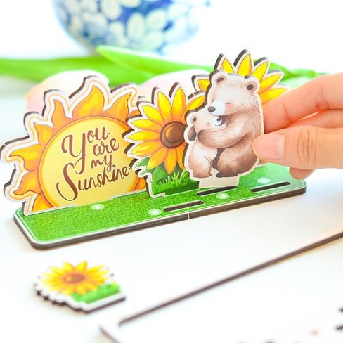 هدايا يوم الأم للأخت في القانون ، أخت في القانون ، تبرز 3D Wooden Card ، هدية لعيد الأم in Saudi Arabia