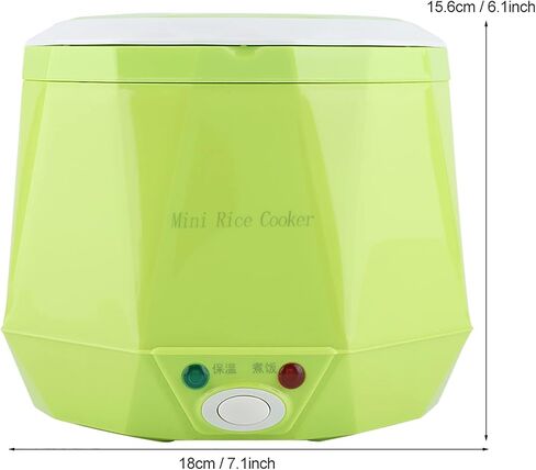 24V 1.6L Multifunctional Electric Rice Cooker, Mini Travel Food Steamer, Portable Meal Heater Food Warmer for Both Home And Trucks To Cook Rice Porridge Nutritious Eggs Warm Dishes (White) in Kuwait