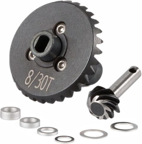 Harden Steel 24/8T 27/8T 30/8T 33/8T Overdrive Underdrive Helical Axle Gear Set Upgrade Parts for Axial SCX10 AR44 AR45 Capra Axle VS4-10 F9 Phoenix F10 (30/8T) in Kuwait