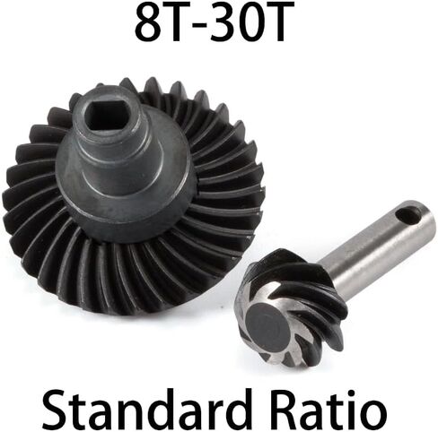 Harden Steel 24/8T 27/8T 30/8T 33/8T Overdrive Underdrive Helical Axle Gear Set Upgrade Parts for Axial SCX10 AR44 AR45 Capra Axle VS4-10 F9 Phoenix F10 (30/8T) in Kuwait