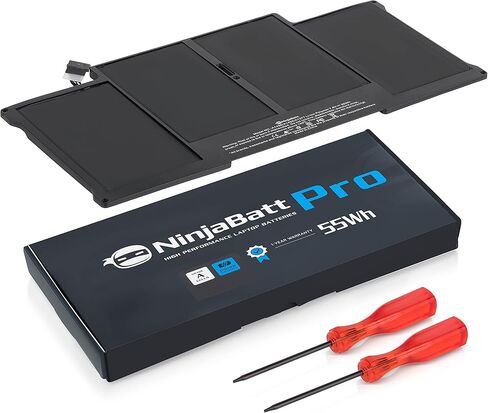 بطارية بديلة NinjaBatt A1713 A1708 لجهاز MacBook Pro 13 بوصة - A1708 (أواخر 2016، منتصف 2017 سنوات) A2159 (2019) A2289 (منتصف 2020) A2338 (M1 أواخر 2020) - أداء طويل الأمد [4781 مللي أمبير/54 وات في الساعة/11.4 فولت] in Kuwait