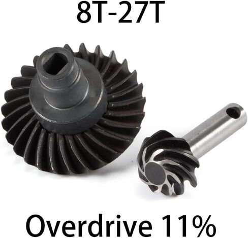 Harden Steel 24/8T 27/8T 30/8T 33/8T Overdrive Underdrive Helical Axle Gear Set Upgrade Parts for Axial SCX10 AR44 AR45 Capra Axle VS4-10 F9 Phoenix F10 (30/8T) in Saudi Arabia