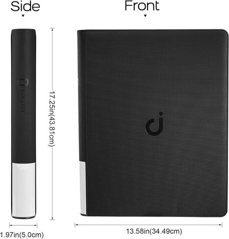 D DACCKIT 3600 Pockets Card Binder，Premium Large 36-Pocke Ringless Trading Card Album - Side Loading UltraSonic-363600 Tech Zip Binder for TCG（Classic Black） in Saudi Arabia