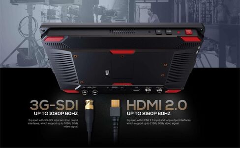شاشة كاميرا HT5S 5.5 انش من ليليبوت بتقنية اورترا برايت 2000 وحدة مضيئة في البكسل HDMI 2.0 شاشة تعمل باللمس 1920 * 1080 3G-SDI قابلة للقراءة مع كيبل LUT LANC ثلاثي الابعاد مع محول طاقة in Kuwait