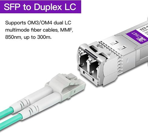 10GBASE-LR SFP+ Transceiver, 10G SFP+ to LC Single Mode Fiber Module Compatible for Cisco SFP-10G-LR, Ubiquiti UniFi UF-SM-10G, Mikrotik S+31DLC10D, Meraki, Netgear, D-Link and More, 1 Pack in Kuwait