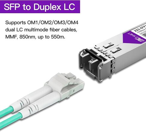 10GBASE-LR SFP+ Transceiver, 10G SFP+ to LC Single Mode Fiber Module Compatible for Cisco SFP-10G-LR, Ubiquiti UniFi UF-SM-10G, Mikrotik S+31DLC10D, Meraki, Netgear, D-Link and More, 1 Pack in Kuwait