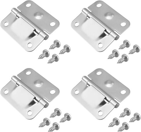 SDTC Tech 4 Pack Cooler Stainless Steel Hinges with Screws Set, Ice Chest Stainless Steel Hinge Replacement for Cole Man Camping Coolers Accessories in Saudi Arabia