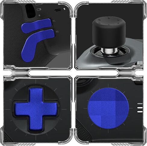 16 in 1 Metal Thumbsticks for Xbox One Elite Series 2, Replacement Accessory Kits with Metal Thumbsticks, D-Pads, Paddles, Adjustment Tool, Replacement Parts for Xbox One Elite 2 in Kuwait