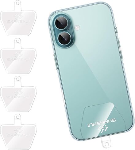 SHANSHUI Phone Tether Tab, 4X Durable Patches for Phone Lanyard Compatible for All Most Smartphones Full Coverage Cases in Saudi Arabia