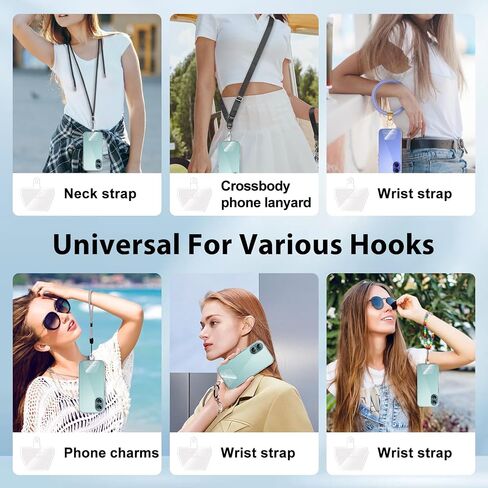 SHANSHUI Phone Tether Tab, 4X Durable Patches for Phone Lanyard Compatible for All Most Smartphones Full Coverage Cases in Saudi Arabia