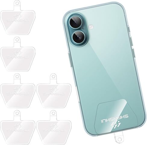 SHANSHUI Phone Tether Tab, 4X Durable Patches for Phone Lanyard Compatible for All Most Smartphones Full Coverage Cases in Saudi Arabia