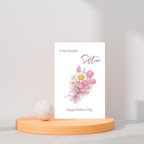 Lovely Mother's Day, Funny Mother's Card for Sister,Beautiful Sister Mothers Day Card, Happy Mother's Day in Saudi Arabia