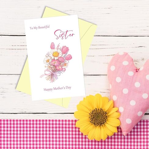 Lovely Mother's Day, Funny Mother's Card for Sister,Beautiful Sister Mothers Day Card, Happy Mother's Day in Saudi Arabia