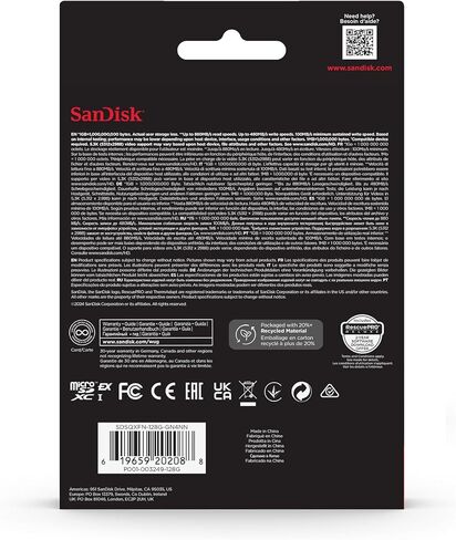 SanDisk Micro SD Express, 256 GB Micro SD Card, Read Speed/Write Speed up to 880/480 MB/s, up to 4.4 Times Higher Read speeds Than Our Fastest microSD, Class 10, U3 in Kuwait