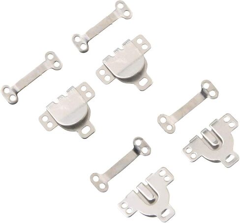 ALLinONE Copper Sewing Hooks and Eyes Closure Fastener for DIY Craft Trousers Skirt Dress (Silver, 13x17mm) in Saudi Arabia
