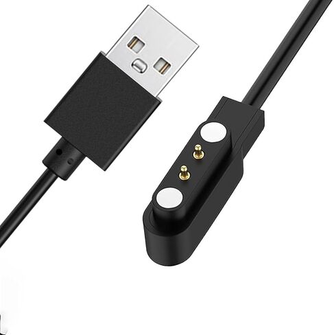 2 Pin Chargers for GloryFit Smart Watch Charger, 2-Pack [Opposite Electrode Polarity] Magnetic USB Charging Cable for Smart Watches with The Gloryfit app (One Fit) in Kuwait