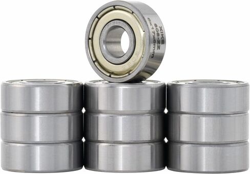 XiKe 20 Pcs 608ZZ Double Metal Seal Bearings 8x22x7mm, Pre-Lubricated and Stable Performance and Cost Effective, Deep Groove Ball Bearings. in Kuwait