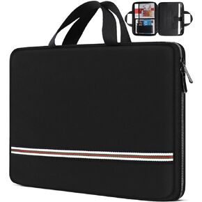 Laptop Sleeve, 15.6 inch TSA Laptop Case Protective Laptop Cover Durable Water Resistant Briefcase Computer Carrying Bag Laptop Case Compatible for HP, Dell, Acer, Asus, Lenovo, Notebook, Black