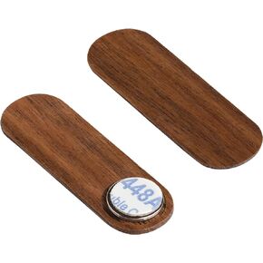 Family Pack Wooden Swivel Webcam Cover | Thin Swivel Laptop Cam Blocker, Black, 1.5" x 0.5" and 1.5mm Thick | Thin Cam Blocker for Computer, Tablet, Mac, Dell, Lenovo, HP | Walnut in Kuwait