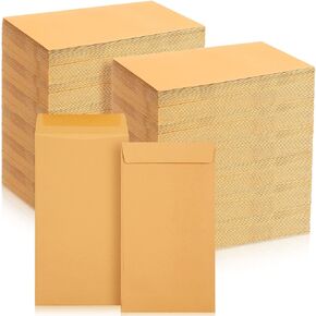Taobary 1000 Pack #7 Money Envelopes for Cash Self-Adhesive Coin Envelopes with Gummed to Seal Seed 3-1/2'' x 6-1/2''28lb Wedding Gift Card Holder for Coins Receipt(White Paper)