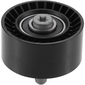 X AUTOHAUX 11288604267 Car Accessory Drive Belt Idler Pulley Tensioner Pulley Guide Pulley for BMW 335i 2012-2015 for BMW 335i GT XDrive 2014-2016