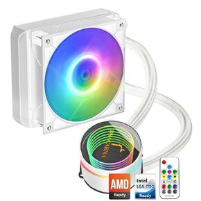 Dracaena AIO CPU Cooler, Color Change Remote, 240mm Radiator, ARGB PWM Fans Quiet Less Than 27DBA, Compatible with AMD AM5/AM4-Intel LGA 1700/1200/115X, Leakproof Technology, High Flow Pump, Black