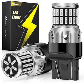 Nilight 7440 LED Bulb for Reverse Light Flashing Brake Light, 7440 7441 7443 T20 992 W21W 6500k Xenon White Replacement for Back Up Lights, Tail Lights, Turn Signal/Parking or Running Lights,2 PCS