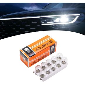 Pack-10 Car Brake Bulb, 1016 12V 21/5W BAY15D High Low Foot Dual Beam Turning Light, Turn Signal Bulb Replacement, Universal Brake Marker Bulb for Most Cars (Transparent #01)