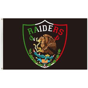 Mexico Raiders Flag Soccer Fan Flags 3x5ft Outdoor Indoor Banner with Grommets in Saudi Arabia
