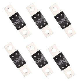 300A MEGA/AMG Fuses، 6 قطع 300A MEGA/AMG High Current Fuse Bolt Down Auto Fuse Time Delay للسيارات والشاحنات ومركبات البناء والحافلات والقوافل والبحرية (300A / 32V)