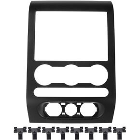 X AUTOHAUX Dash Radio Bezel Center Dashboard Trim Panel Cover for Ford F150 2004 2005 2006 2007 2008 4L3Z-1504302-AAA Dash Radio Climate Bezel Center Trim Panel