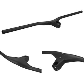 one carbon integrated handlebar racing bike handlebars for bicycles mountain Carbon mtb bike handlebars 780mm Stem Angle -17 Degree 70mm